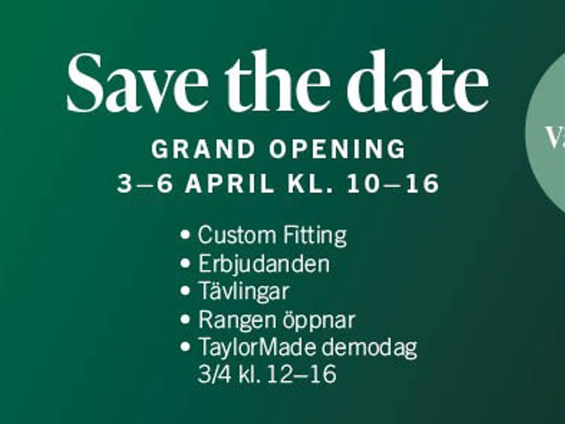 Shop och Range öppnar!