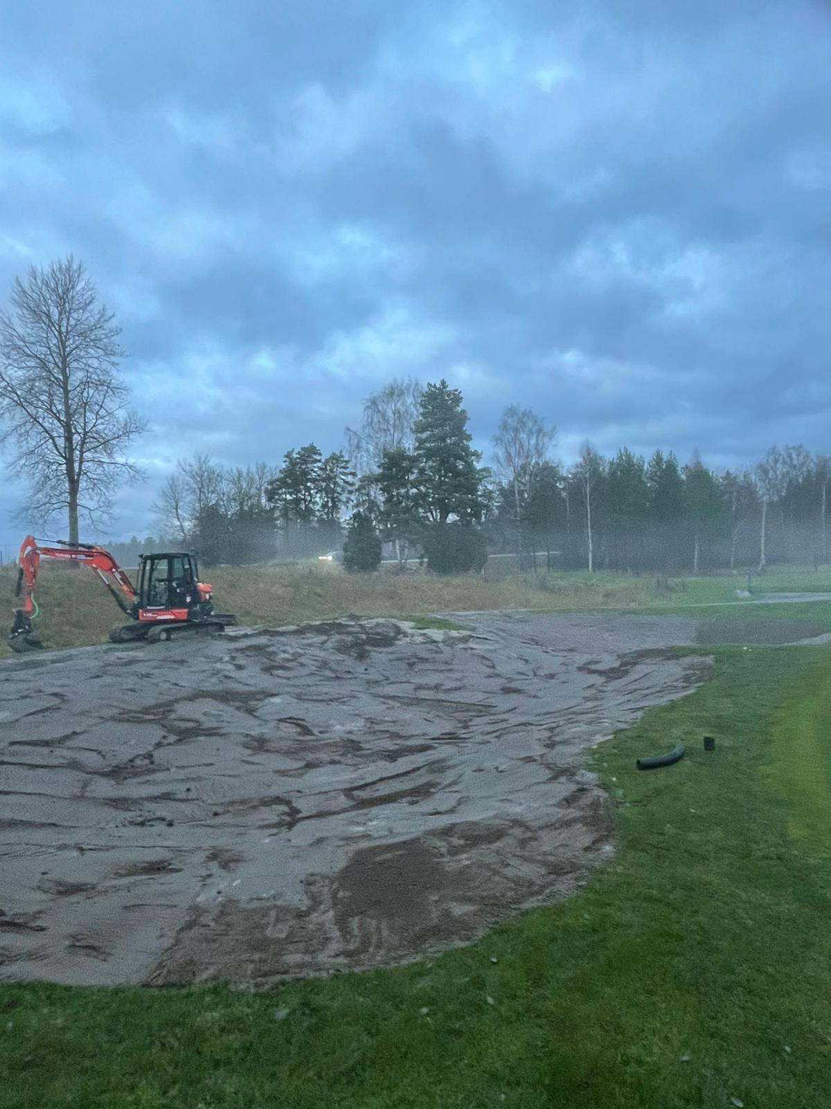 Arbeten på banan – förbättringar inför nästa säsong