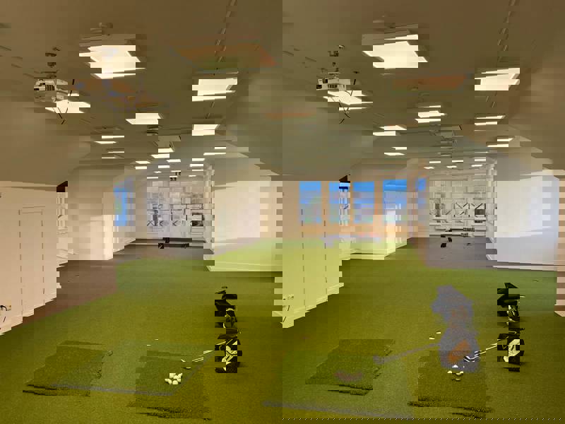 Ny lokal för inomhusträning i klubbhuset